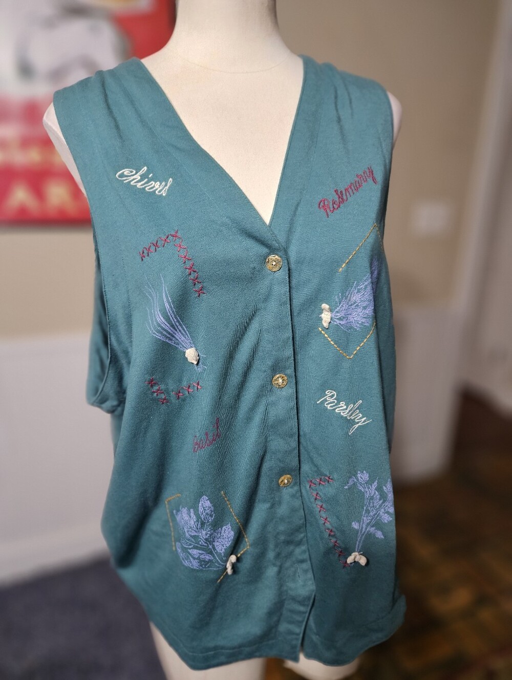 VTG 90s Blast Embroidered Top XL